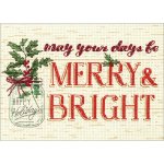 (image for) Mini Merry And Bright Counted Cross Stitch Kit